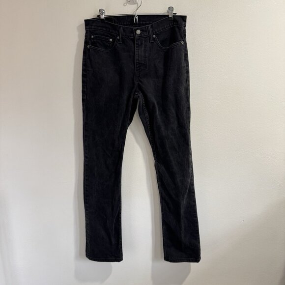 Levi's Levi Strauss Jeans 514 Mens 32 x 34 Black Denim Straight Leg Rigid - Picture 1 of 10